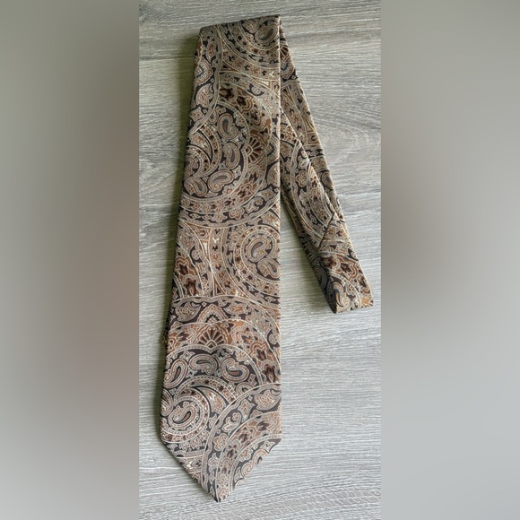 Vintage 60s 70s Wemlon By Wembley Wide Tie Retro Hippie Mod Disco Paisley - Picture 1 of 3